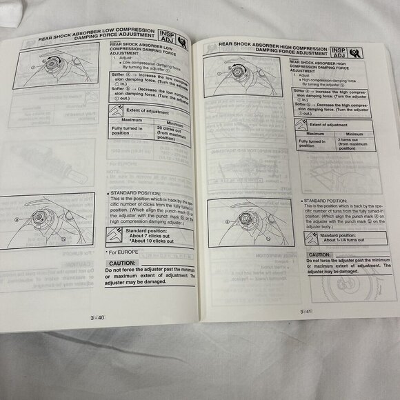 OEM 2001 Yamaha YZ250FN Genuine Owner's Service Manual LIT-11626-14-46 - Picture 4 of 11